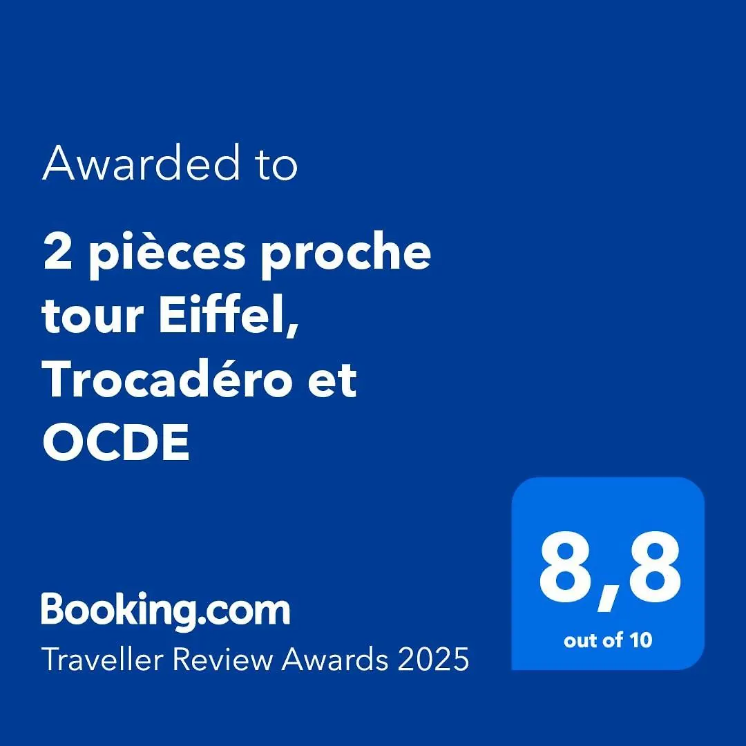 Apartamento 2 Pieces Proche Tour Eiffel, Trocadero Et Ocde Paris